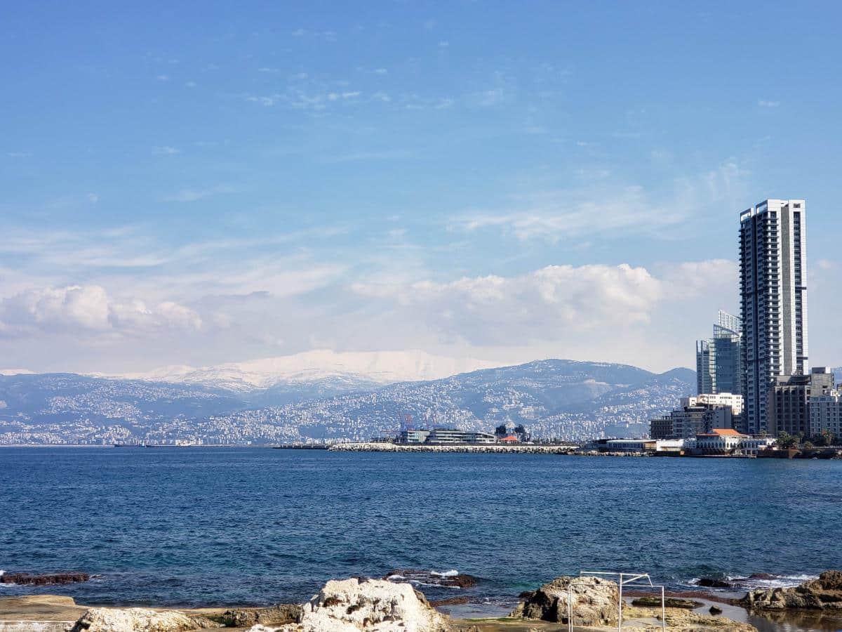 Water & Mountain view Beirut