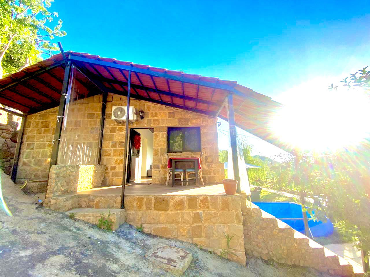 Stone Chalet One with Pool – Hrajel, Kfardebian