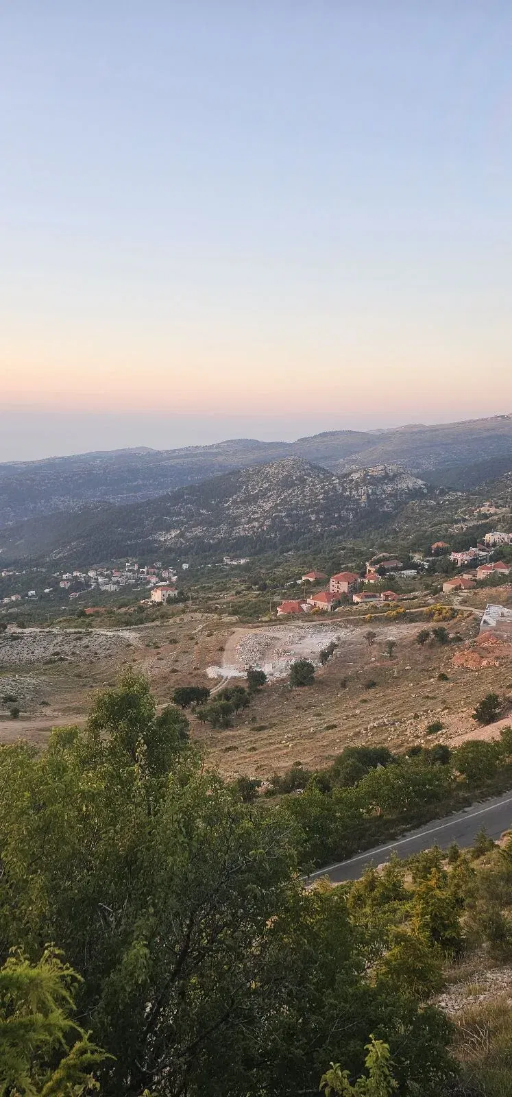 Scenic View and Sunset From Road Ehden