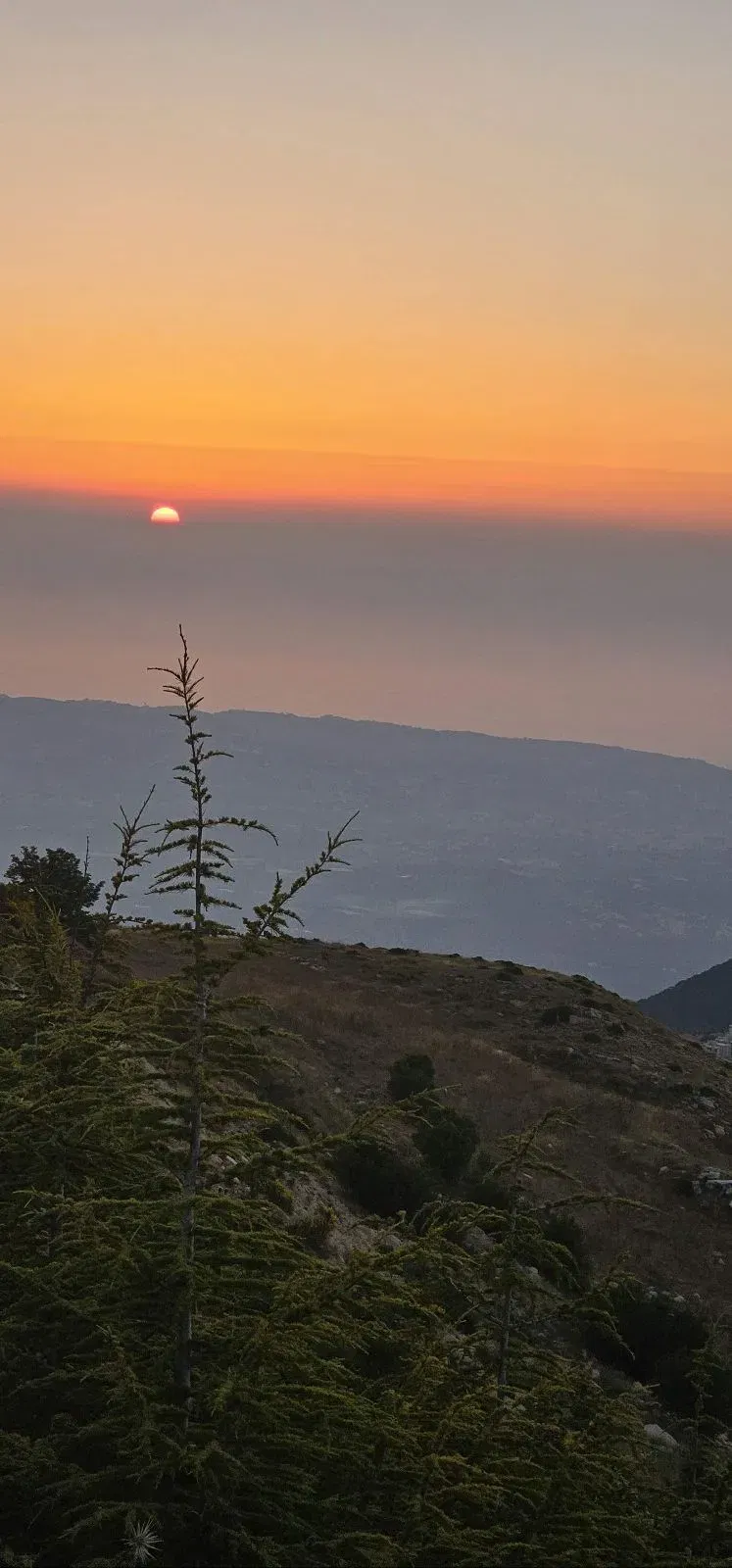 Scenic View and Sunset From Road Ehden